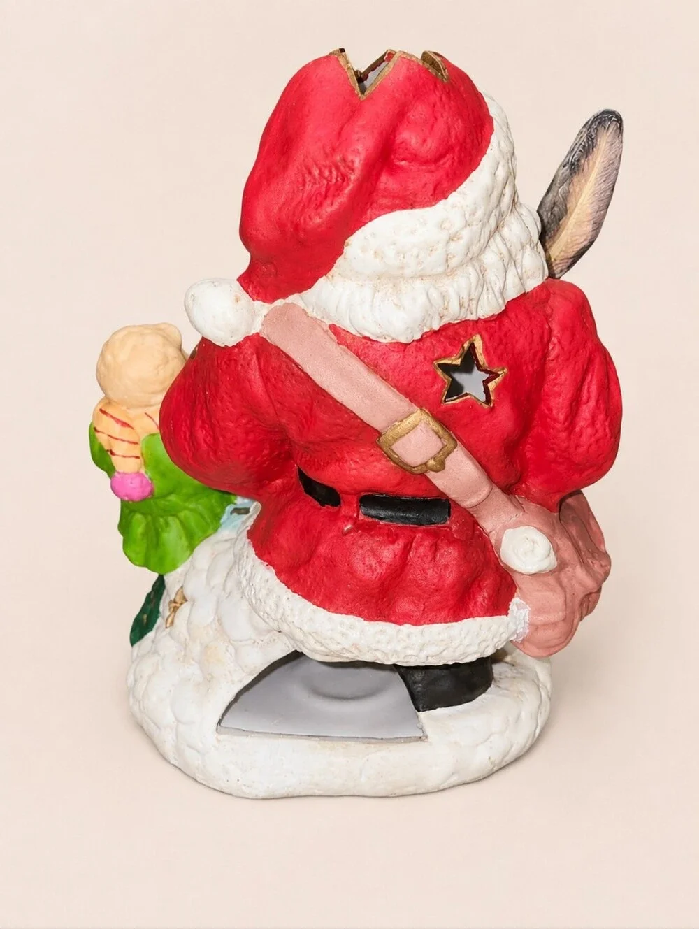 Vintage Brinn's 1992 Handcrafted Hand Painted Santa Claus Figurine